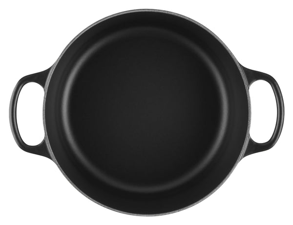 Bräter Signature rund 24 cm; 4200ml, 24x17.2 cm (ØxW); czarny; okrągły