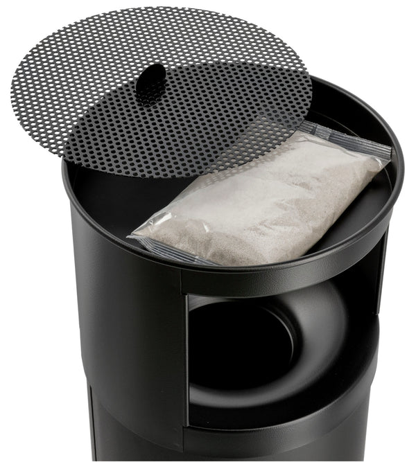 popielniczka stojąca Apollo; 40000ml, 31x80 cm (ØxW); czarny; okrągły