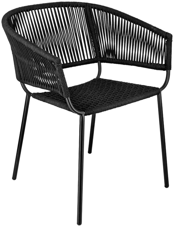 Stuhl Samo; 62x58x78 cm (SxGxW); siedzisko czarny, stelaż czarny; 2 sztuka / opakowanie