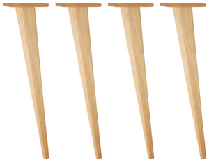 nogi stołowe Duneo wysokie; 73.4 cm (W); dąb/naturalny; stożkowy; 4 sztuka / opakowanie