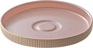 Untertasse Nara Relief; 15x2.5 cm (ØxW); rosé; okrągły; 6 sztuka / opakowanie