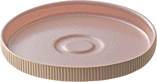 Untertasse Nara Relief; 15x2.5 cm (ØxW); rosé; okrągły; 6 sztuka / opakowanie