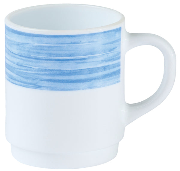 kubek Brush; 250ml, 7.2x8.9 cm (ØxW); niebieski; okrągły; 6 sztuka / opakowanie