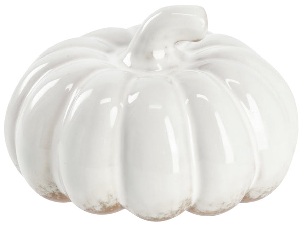 dynia dekoracyjna Alick; 13.7x8.8 cm (ØxW); biały