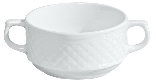 bulionówka Zürich; 300ml, 10.3x5.5 cm (ØxW); biały; okrągły; 6 sztuka / opakowanie