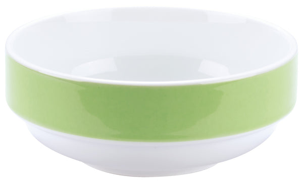 miska Multi-Color; 302ml, 12.3x5.2 cm (ØxW); biały/zielony; 6 sztuka / opakowanie