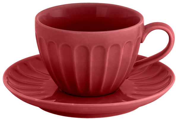 filiżanka do kawy Bel Colore; 190ml, 8.5x5.5 cm (ØxW); czerwony; 6 sztuka / opakowanie