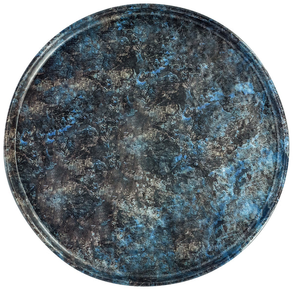 talerz Tusa okrągły; 27x2 cm (ØxW); czarny/ciemny niebieski; okrągły; 6 sztuka / opakowanie