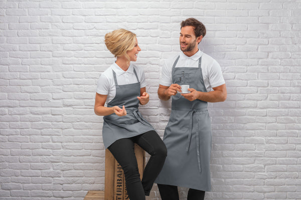 fartuszek Taras kolorowy 64x100 cm; 64x100 cm (DxS); szary