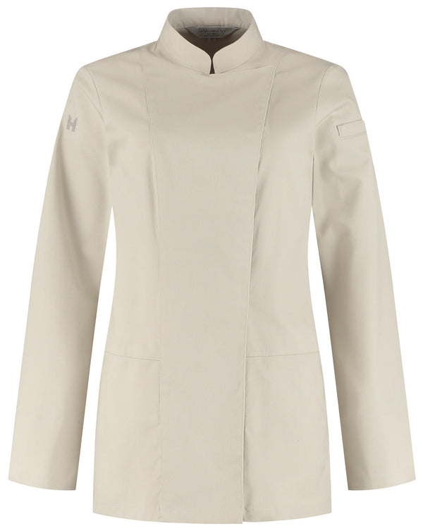 Kochjacke Lynn ; Kleidergröße 4XL; kamiennoszary