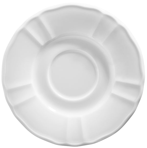 spodek do bulionówki / filiżanki do kawy Amely; 17 cm (Ø); biały; okrągły; 6 sztuka / opakowanie
