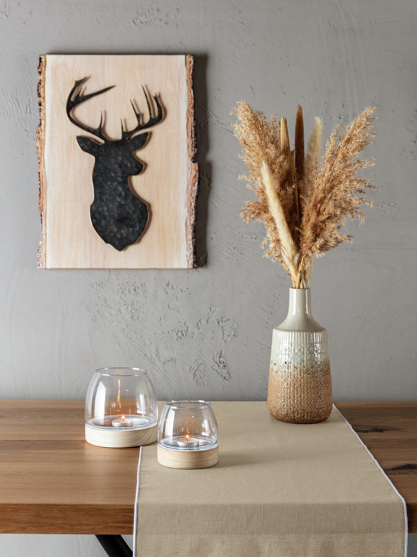 Wandbild Eldar; 35.5x46 cm (DxW); czarny/srebro