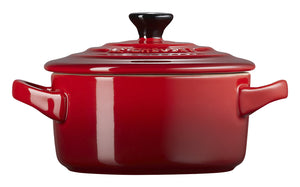 Mini Cocotte 10 cm; 250ml, 10x5 cm (ØxW); ciemny czerwony; okrągły
