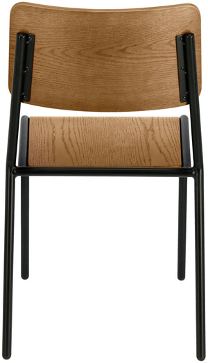 krzesło Claso; 46x56x82 cm (SxGxW); siedzisko brązowy antyk, stelaż czarny; 2 sztuka / opakowanie