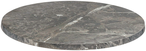 blat Topalit okrągły; 80 cm (Ø); marmurkowy/czarny; okrągły