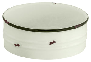 miska Liron okrągła; 320ml, 12x4 cm (ØxW); biel kremowa/czarny; okrągły; 6 sztuka / opakowanie