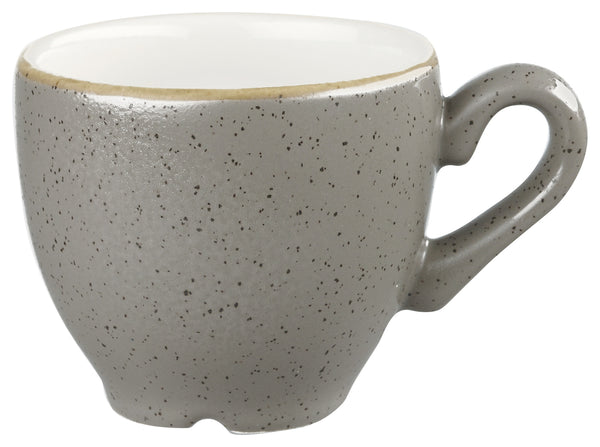 Espresso Tasse Stonecast Peppercorn; 100ml, 6.5x5.5 cm (ØxW); szary/brązowy; okrągły; 12 sztuka / opakowanie