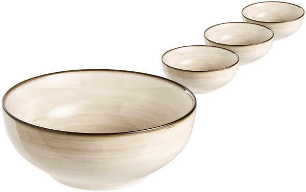miska Limaro; 700ml, 16x6.4 cm (ØxW); brązowy; okrągły; 4 sztuka / opakowanie