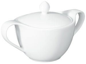 cukiernica Pallais z pokrywką; 250ml, 9.5x10 cm (ØxW); biały; okrągły; 2 sztuka / opakowanie