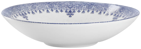 Teller tief Nonna; 700ml, 21.5x5 cm (ØxW); biały/niebieski; okrągły; 6 sztuka / opakowanie
