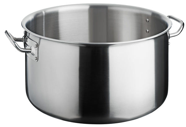 garnek do mięs Livonia; 22500ml, 40x20 cm (ØxW); srebro; okrągły