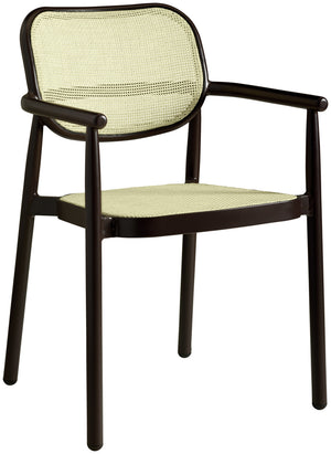 krzesło Candia z podłokietnikami; 57x56.5x82 cm (SxGxW); siedzisko beżowy