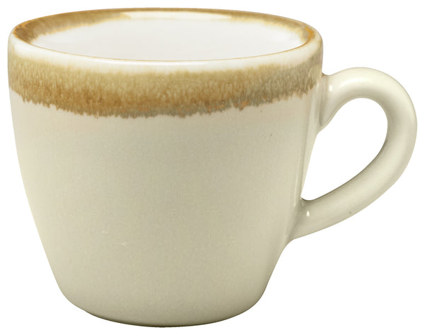 filiżanka do espresso Glaze; 80ml, 7.8x5.5 cm (ØxW); piasek; okrągły; 6 sztuka / opakowanie