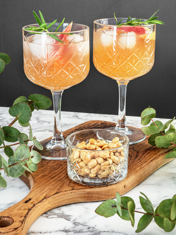 szklana misa Timeless; 225ml, 9x5.4 cm (ØxW); transparentny; 4 sztuka / opakowanie