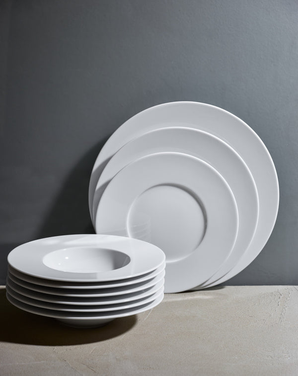 talerz płaski Noon; 23 cm (Ø); biały; okrągły; 6 sztuka / opakowanie