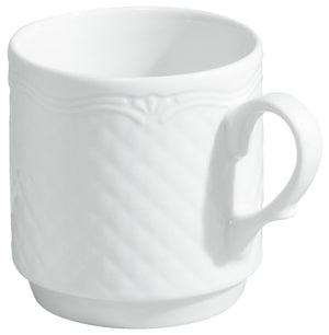 kubek Zürich; 300ml, 8x8.6 cm (ØxW); biały; okrągły; 6 sztuka / opakowanie