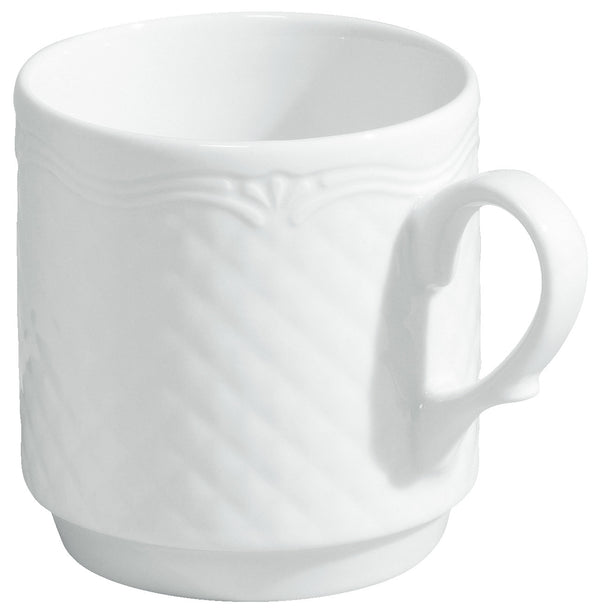 kubek Zürich; 300ml, 8x8.6 cm (ØxW); biały; okrągły; 6 sztuka / opakowanie
