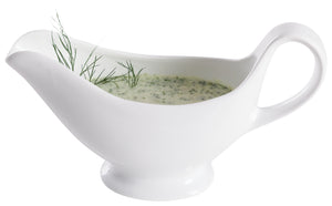 sosjerka z porcelany Nor; 300ml, 21x8x13 cm (DxSxW); biały; 4 sztuka / opakowanie