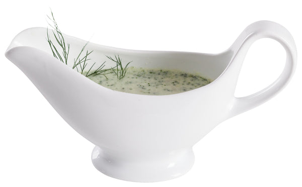 sosjerka z porcelany Nor; 300ml, 21x8x13 cm (DxSxW); biały; 4 sztuka / opakowanie