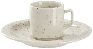 filiżanka do espresso Alessia; 90ml, 5.5x5.5 cm (ØxW); beżowy; okrągły; 6 sztuka / opakowanie