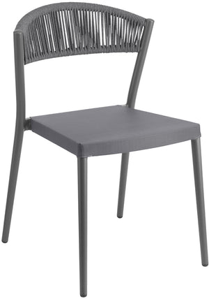 krzesło Amelia; 53x55x78.5 cm (SxGxW); antracyt; 2 sztuka / opakowanie