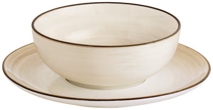 miska Limaro; 700ml, 16x6.4 cm (ØxW); brązowy; okrągły; 4 sztuka / opakowanie