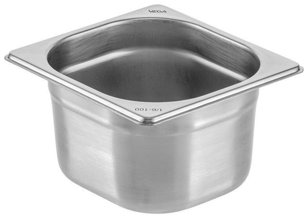 pojemnik GN Premium  1/6; Größe GN 1/6, 1600ml, 17.6x16.2x10 cm (DxSxG); srebro