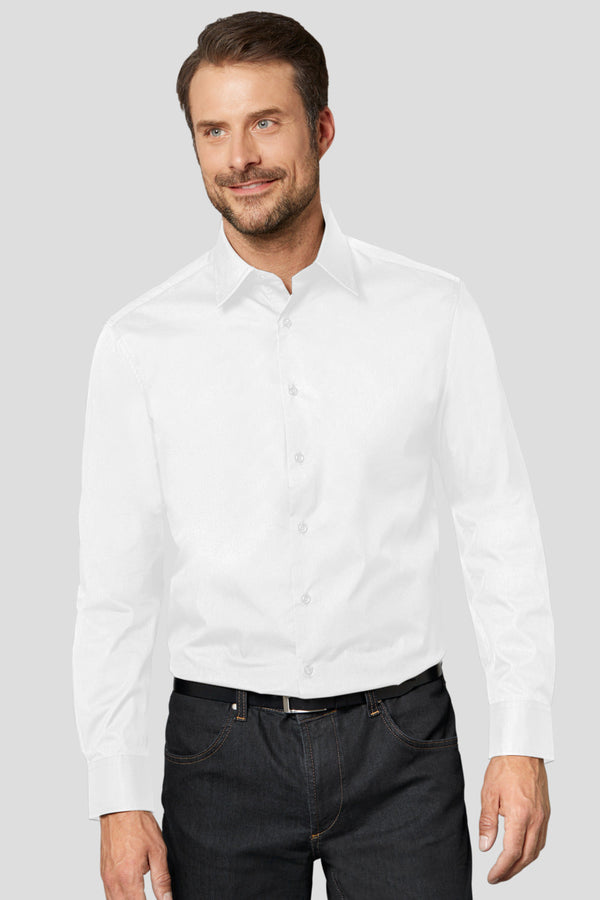 koszula męska Delano długi rękaw; Kleidergröße 39/40; biały