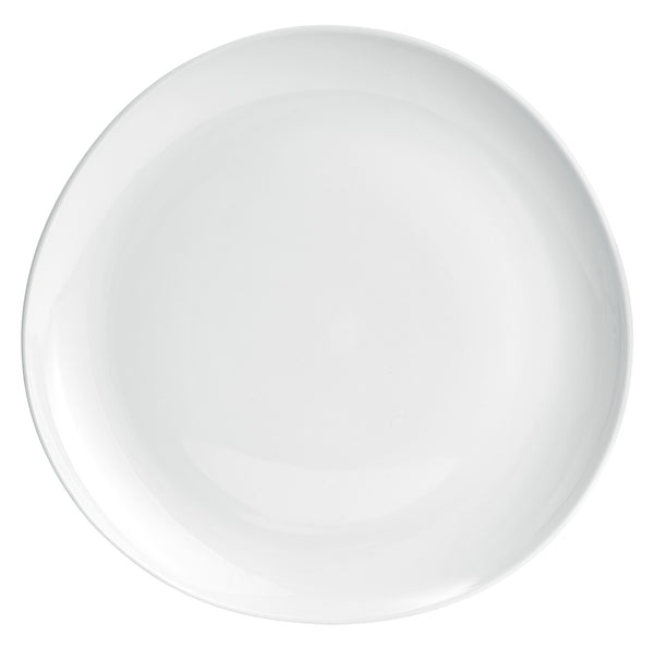 talerz płaski Ovalize; 27x3.3 cm (ØxW); biały; okrągły; 6 sztuka / opakowanie