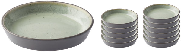 mini półmisek Stat okrągły; 10x1.7 cm (ØxW); szary; okrągły; 12 sztuka / opakowanie