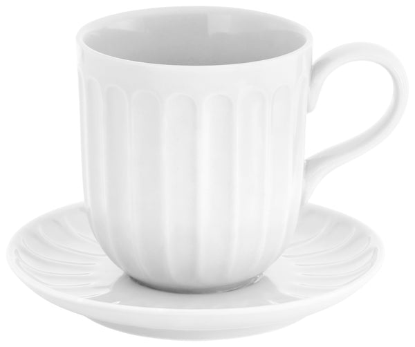 kubek Bel Colore; 340ml, 8.5x8.5 cm (ØxW); biały; 6 sztuka / opakowanie