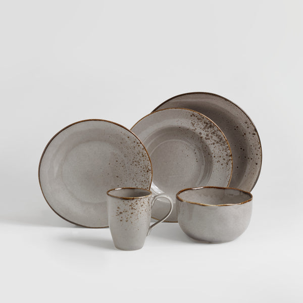 półmisek Palana; 31x16.5x3.2 cm (DxSxW); szary; prostokątny; 2 sztuka / opakowanie