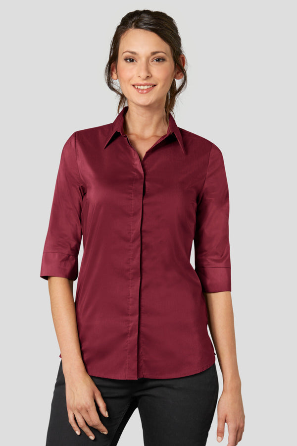 bluzka damska Fiore rękaw 3/4; Kleidergröße 34; bordo