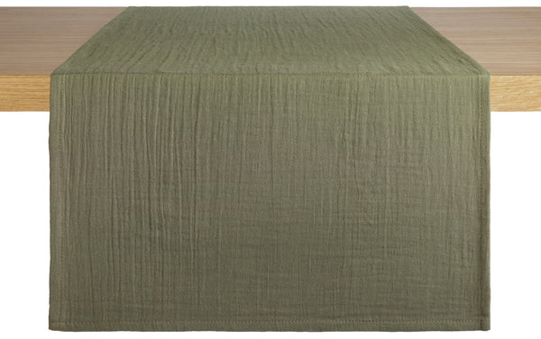 bieżnik na stół Silena; 40x130 cm (SxD); ciemny zielony
