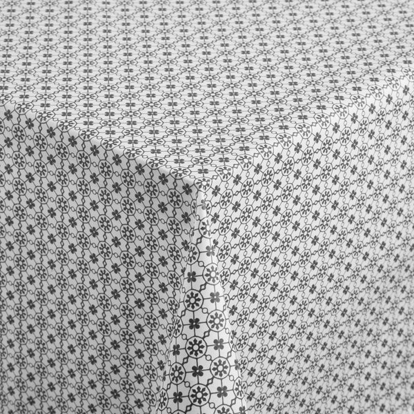 obrus Mataro prostokątny; 110x140 cm (SxD); szary; prostokątny