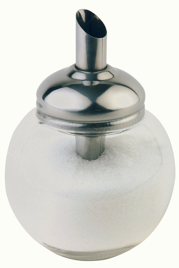 cukiernica; 150ml, 8.5x12 cm (ØxW); srebro/transparentny; okrągły