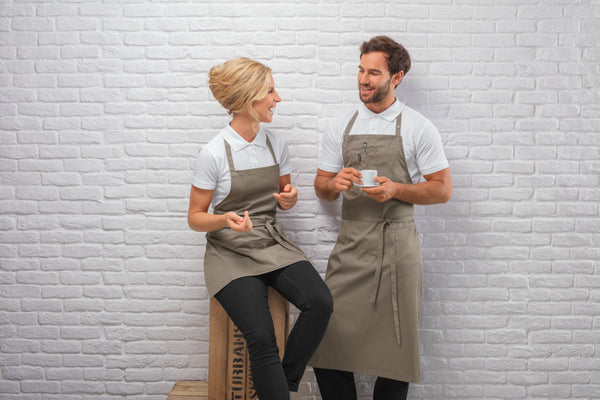 fartuszek Taras kolorowy 64x80 cm; 64x80 cm (DxS); taupe