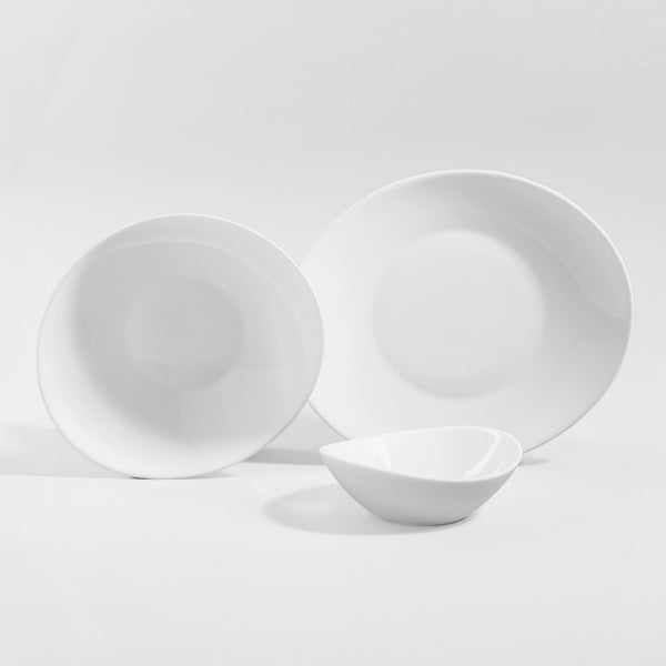 talerz głęboki Prometeo; 650ml, 23x20.5 cm (DxS); biały; owalny; 24 sztuka / opakowanie
