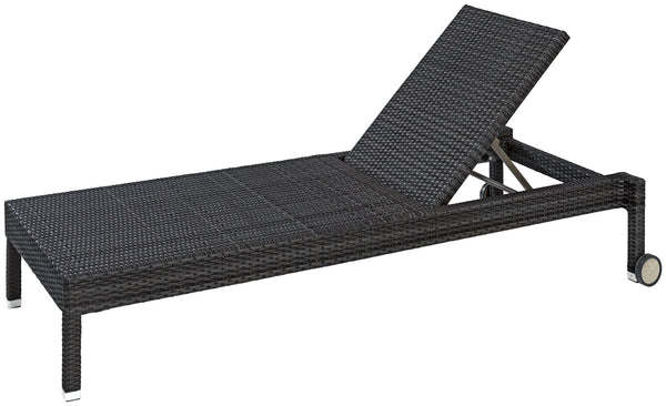 leżanka Metropolitan; 202x83.5x34 cm (DxSxW); siedzisko czarny, stelaż czarny