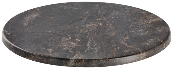 blat Topalit okrągły; 60 cm (Ø); czarny/złoto/marmurkowy; okrągły